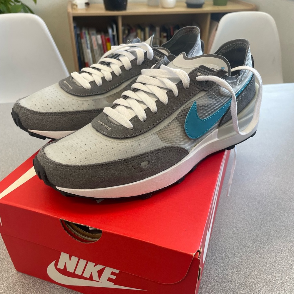 Nike Gray and Teal Athletic Shoes